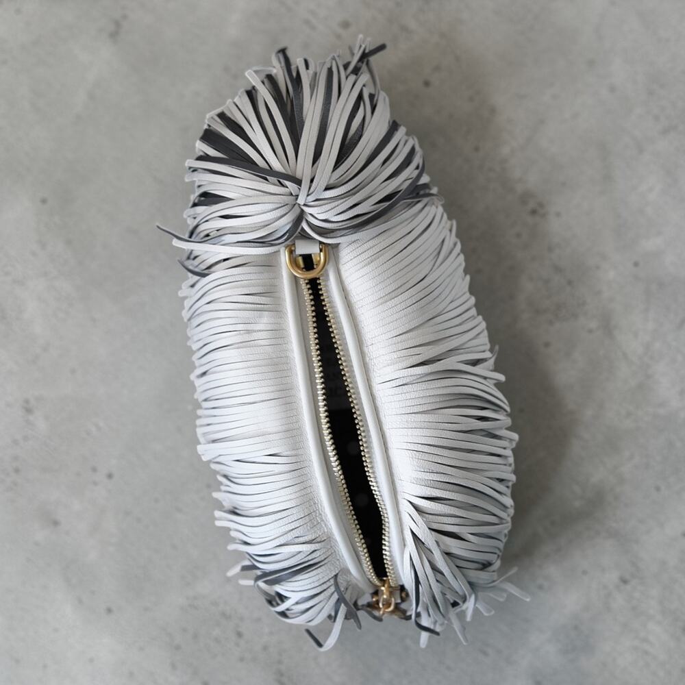 Kate Spade Showdog Fringed 3D Dog Leather Crossbody Bag KB164 Mint Rare - Picture 11 of 16